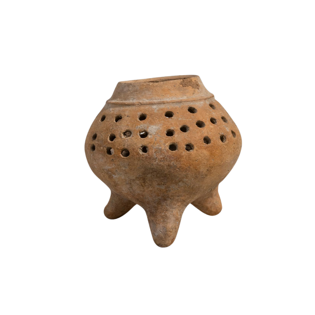 Ancient Luristan Pottery Footed Incense Vessel c.800 BC.