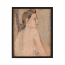 Load image into Gallery viewer, Mid Century Pastel Portrait, Nude Woman
