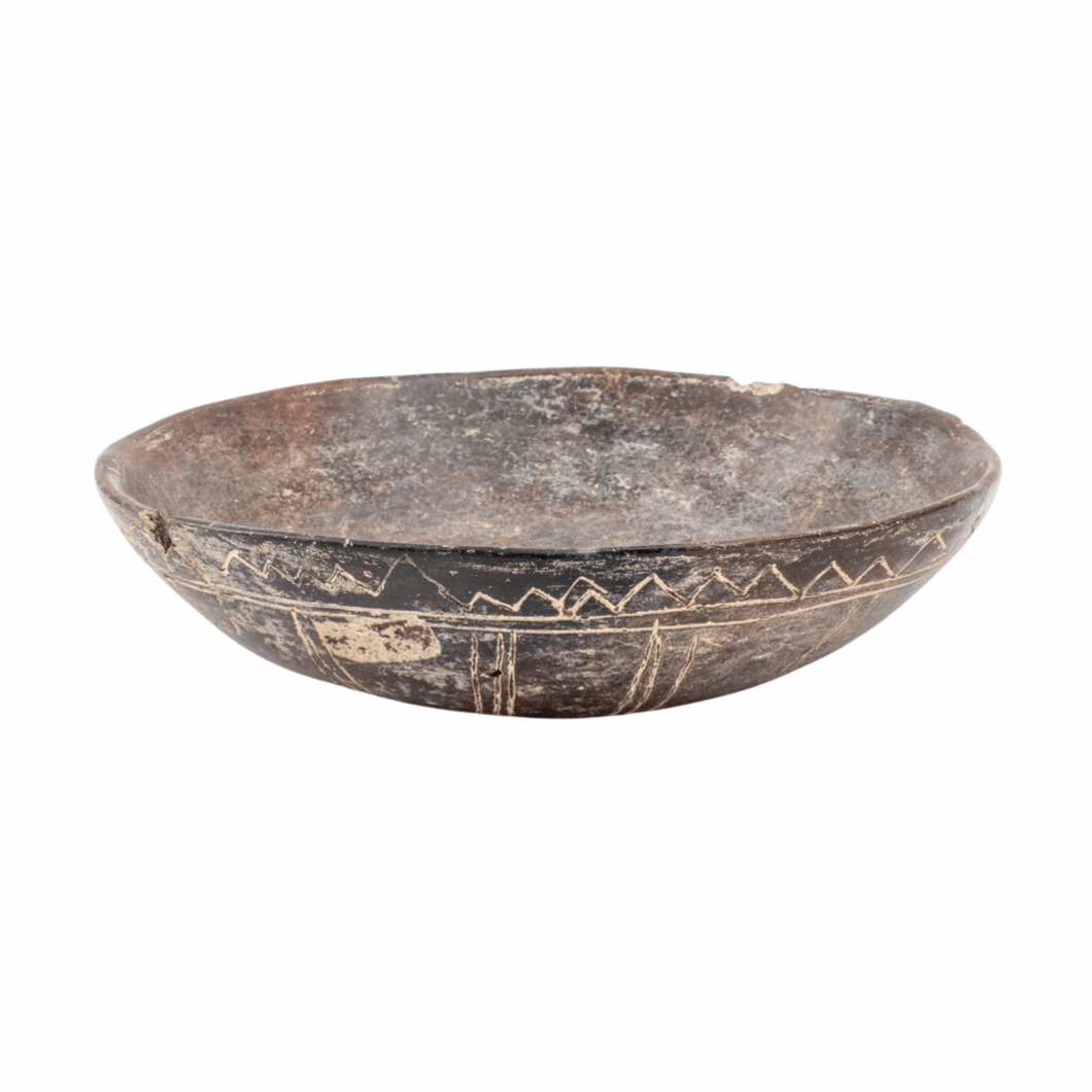 Pre-Columbian Incised Blackware Bowl
