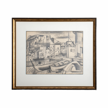 Load image into Gallery viewer, Vaclav Vytlacil &quot;Harbor Scene&quot; Graphite on Paper
