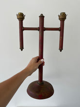 Load image into Gallery viewer, Pair of Antique Tole Candelabras
