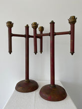 Load image into Gallery viewer, Pair of Antique Tole Candelabras
