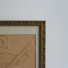Load image into Gallery viewer, Arthur Gerlach Drawing of a Minstrel
