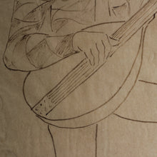 Load image into Gallery viewer, Arthur Gerlach Drawing of a Minstrel
