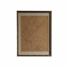 Load image into Gallery viewer, Arthur Gerlach Drawing of a Minstrel
