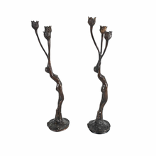 Load image into Gallery viewer, Art Nouveau Bronze Candelabras
