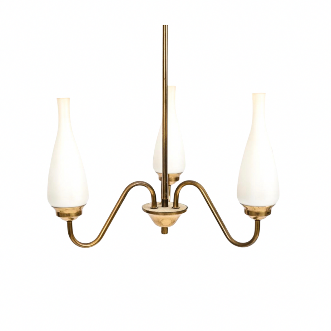 Angelo Lelli for Arredoluce Chandelier
