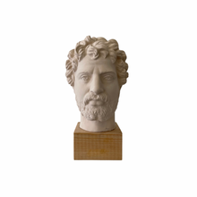 Load image into Gallery viewer, Hadrian Roman Emperor Bust on Wood Base
